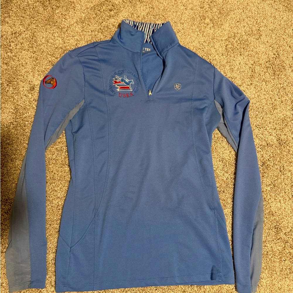 Ariat Women's Blue Long Sleeve Top